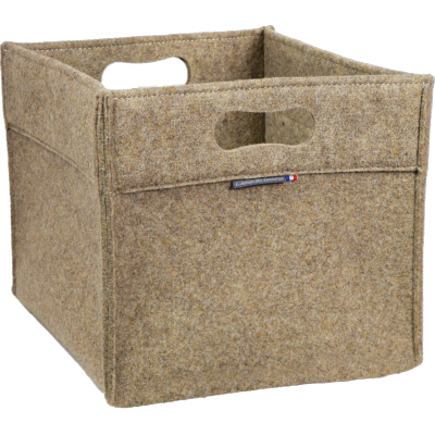 Panier De Rangement En Feutre Pliable - Lot De 3 - Dimensions 31 X 25 X 15 Cm - Noir-Gris - Pour Vêtements, Jouets, Livres