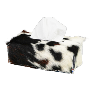 Housse de Boîte à Mouchoirs rectangle en Peau de Vache