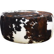 Grand Pouf en Peau de vache