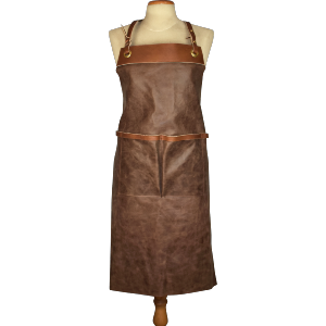 Tablier en cuir façon Vintage
