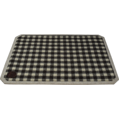 Sous Main Feutre de Laine motif Damier