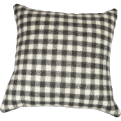 Coussin Laine Damier - Grand Modèle