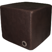 Pouf carré cuir luxe