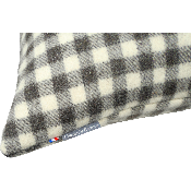 Coussin Laine Damier - Grand Modèle