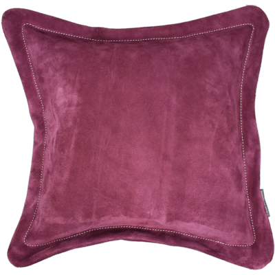 Coussin en Cuir Velours - Moyen Modèle