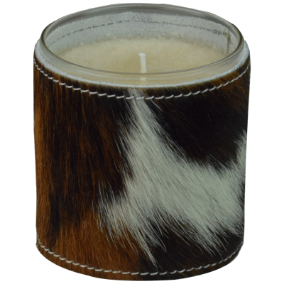 Bougie parfumée finition Peau de Vache Colorée