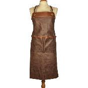 Tablier en cuir façon Vintage