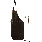 Tablier en croûte de cuir velours