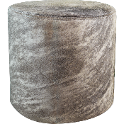 Pouf cylindrique Peau de vache