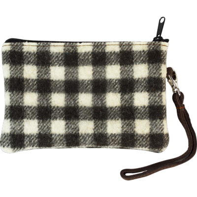 Pochette en Laine Damier