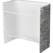 Applique murale Carrée en Peau de Vache Grise