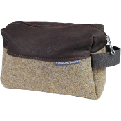 Trousse de Toilette en Feutre de Laine et Cuir Soft Touch