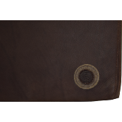 Pouf carré cuir luxe