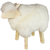 Figurine en Peau de Mouton et Bois - Moyen Modèle