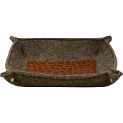 Vide poche Petit Modèle Feutre et Cuir Croco