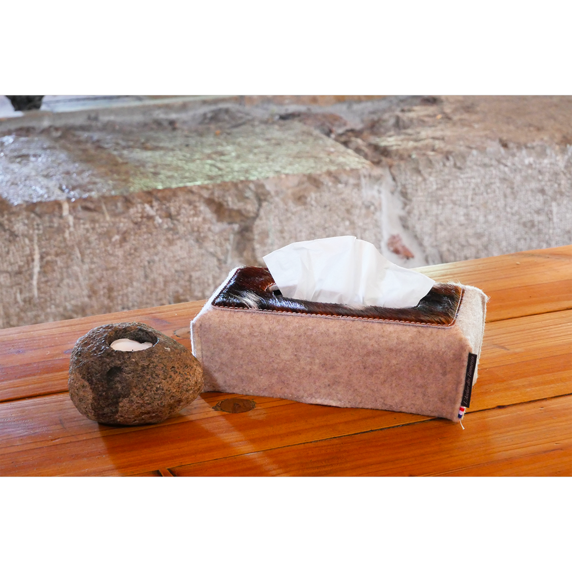 Qinlenyan Housse De Boîte à Mouchoirs Rustique En Osier Tissé Main - Marron Foncé Taille L - Pour Table, Salle De Bain Et Bureau