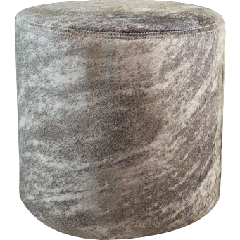 Pouf cylindrique Peau de vache