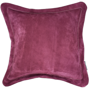 Coussin en Cuir Velours - Moyen Modèle